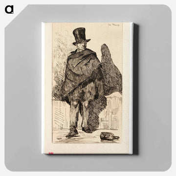 The Absinthe Drinker - エドゥアール マネ Canvas.