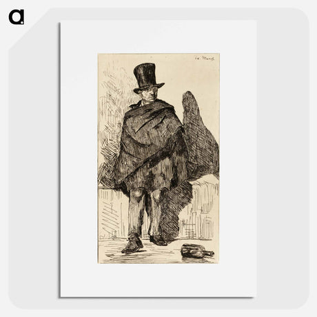 アートポスター-The Absinthe Drinker - エドゥアール マネ Poster.