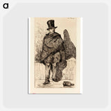 アートポストカード-The Absinthe Drinker - エドゥアール マネ Postcard.