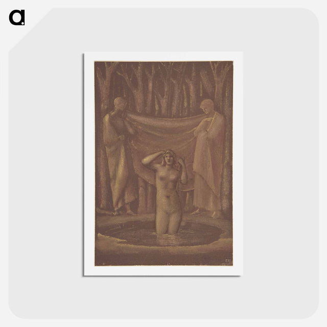 アートポストカード-Bath of Venus - エドワード バーン ジョーンズ Postcard.