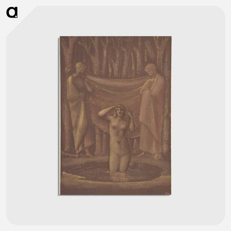 アートポストカード-Bath of Venus - エドワード バーン ジョーンズ Postcard.