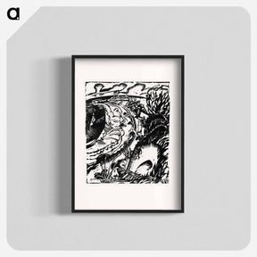 アートポスター-Dune Landscape with a Curving Bay - エルンスト ルートヴィヒ キルヒナー Poster.