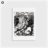 アートポストカード-Dune Landscape with a Curving Bay - エルンスト ルートヴィヒ キルヒナー Postcard.