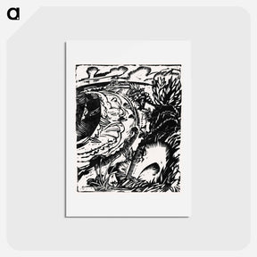 アートポストカード-Dune Landscape with a Curving Bay - エルンスト ルートヴィヒ キルヒナー Postcard.