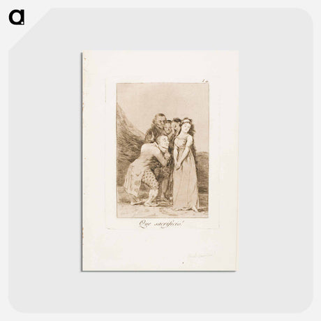 アートポストカード-What a Sacrifice! - フランシスコ デ ゴヤ Postcard.