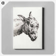 アートパネル-Head of a donkey - ジャン ベルナール Canvas.
