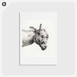 アートポストカード-Head of a donkey - ジャン ベルナール Postcard.