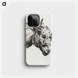 Head of a donkey - Jean Bernard Phone Case.