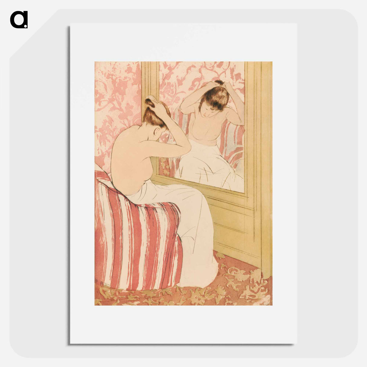 The Coiffure - Mary Cassatt Poster.