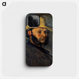 Gustave Boyer in a Straw Hat - ポール セザンヌ Phone Case.