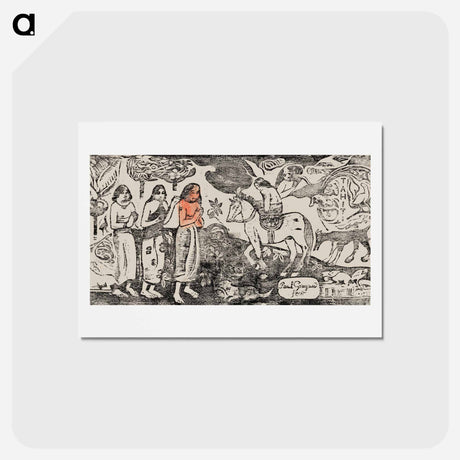 アートポストカード-Change of Residence - ポール ゴーギャン Postcard.