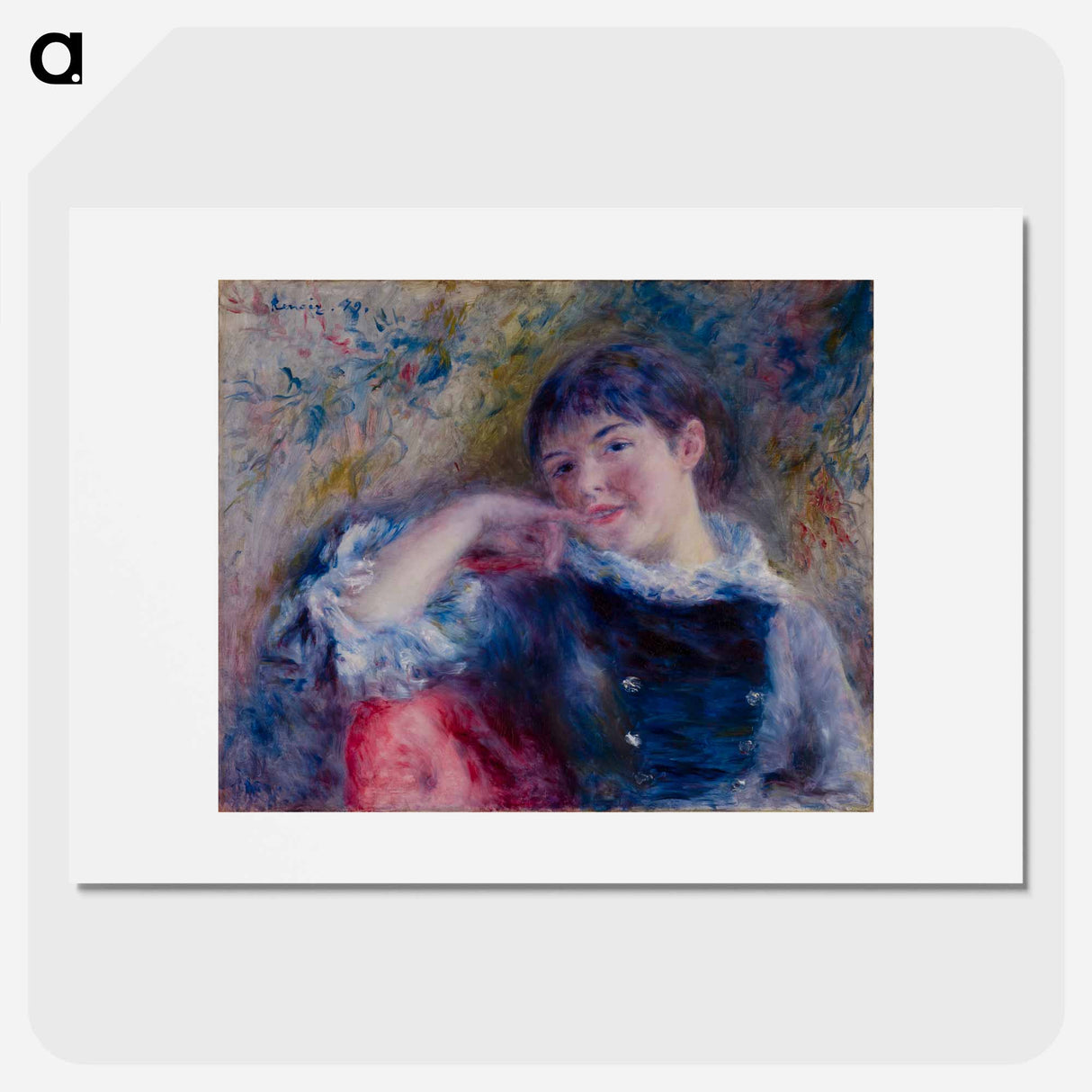 The Dreamer - Pierre-Auguste Renoir Poster.