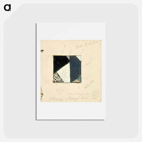 アートポストカード-Studie voor Contra compositie XVIII - テオ ファン ドゥースブルフ Postcard.