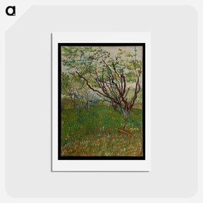 アートポストカード-The Flowering Orchard - フィンセント ファン ゴッホ Postcard.