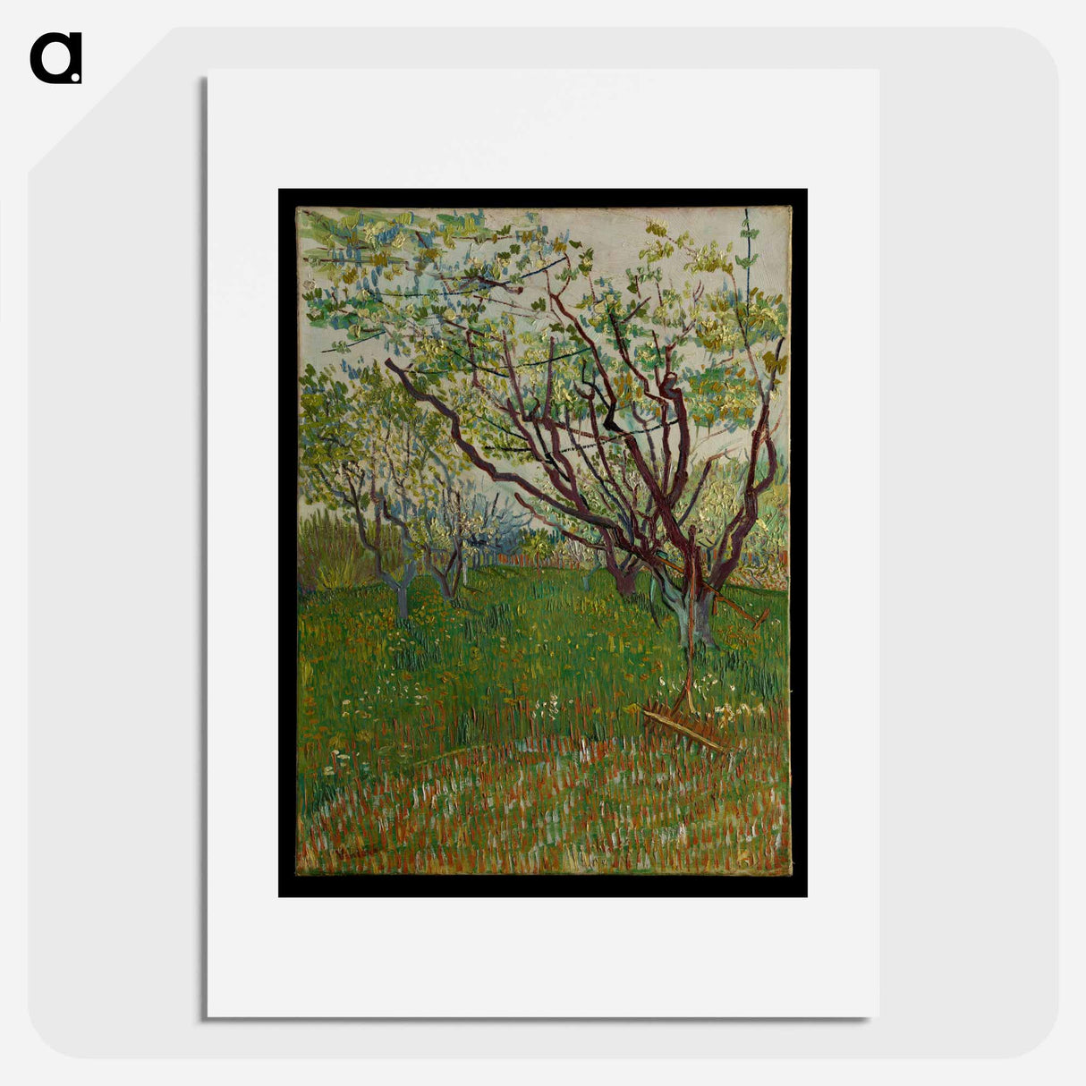 The Flowering Orchard - Vincent van Gogh Poster.