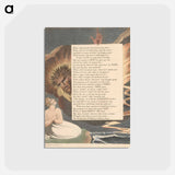アートポストカード-Young's Night Thoughts, Page 80, The Thunder If in That the Almighty Dwells - ウィリアム ブレイク Postcard.