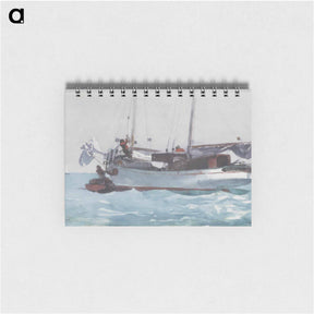 アートメモ帳-Taking on Wet Provisions (Schooner Marked Newport, K. W.) - ウィンスロー ホーマー Memo.