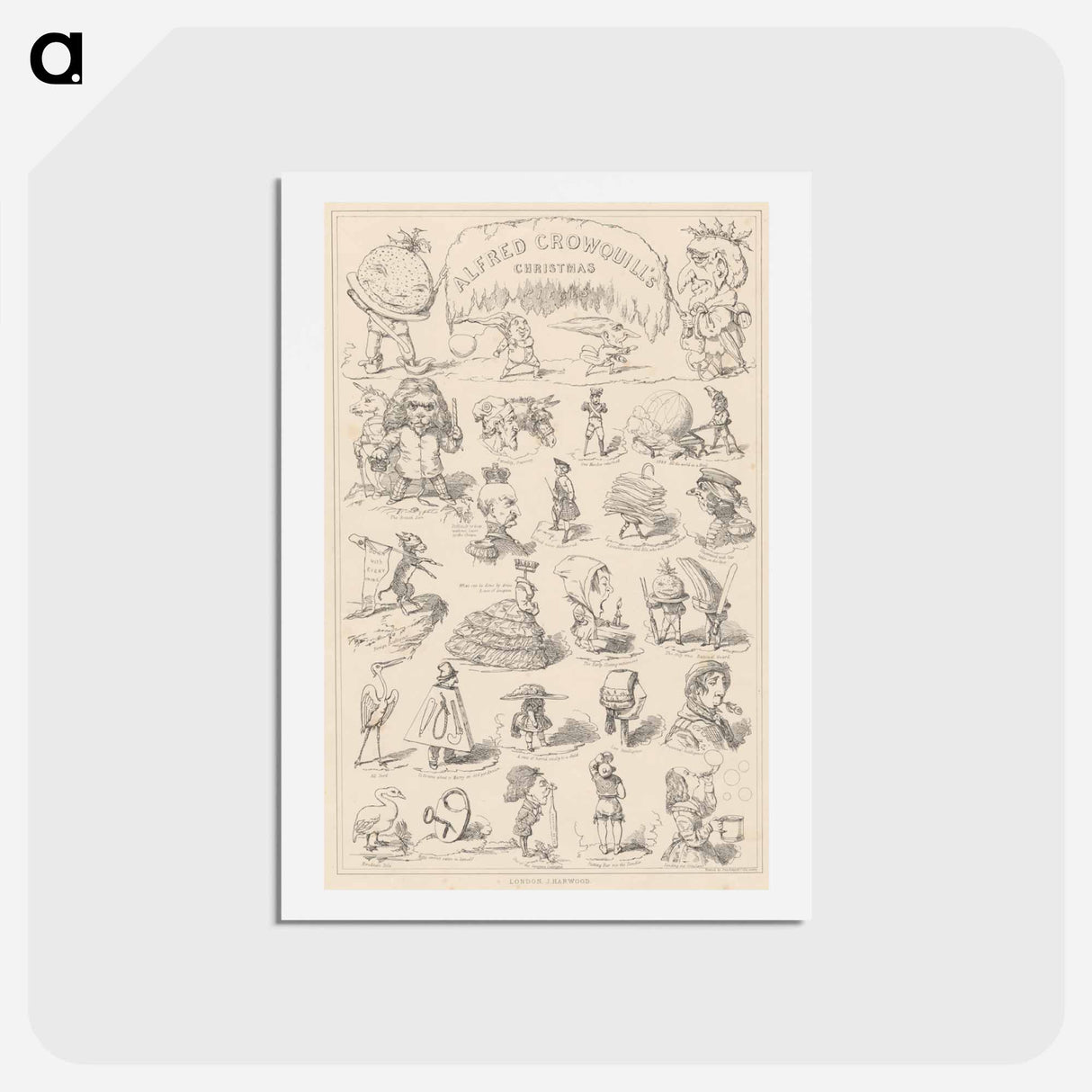 アートポストカード-Alfred Crowquill's Christmas
 - イェール大学アートギャラリー Postcard.
