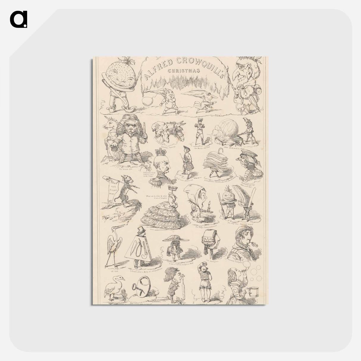 アートポストカード-Alfred Crowquill's Christmas
 - イェール大学アートギャラリー Postcard.