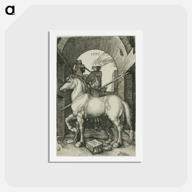 アートポストカード-The Small Horse - アルブレヒト デューラー Postcard.