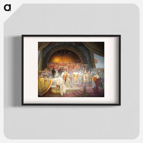 アートポスター-Slav Epic of King Přemysl Otakar II of Bohemia - The Unification of the Slavonic Dynasty - アルフォンス ミュシャ Poster.