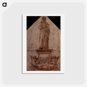アートポストカード-Project for a monument to Virgil - アンドレア マンテーニャ Postcard.