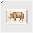 アートポストカード-Indian rhinoceros - アンセルムス ボエティウス デ ブート Postcard.