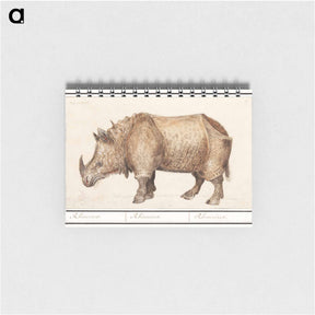 アートメモ帳-Indian rhinoceros - アンセルムス ボエティウス デ ブート Memo.