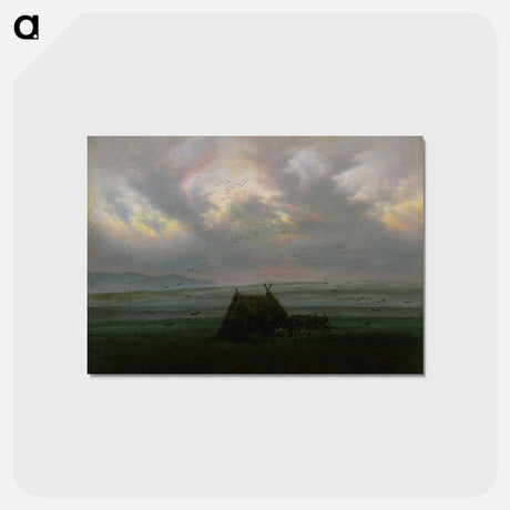 アートポストカード-Fog - カスパー ダーヴィト フリードリヒ Postcard.