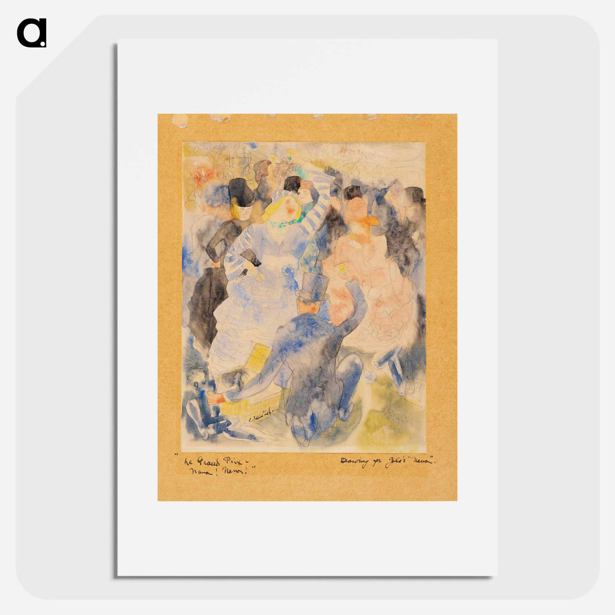 Nana at the Races - Charles Demuth Poster.