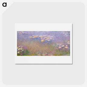 アートポストカード-Claude Monet's Water Lilies - クロード モネ Postcard.