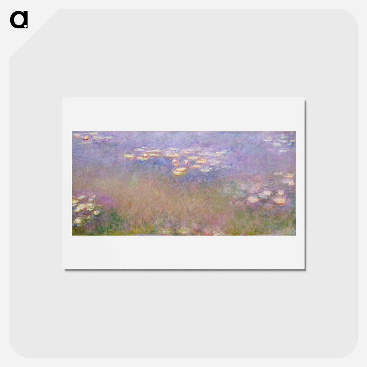 Claude Monet's Water Lilies - クロード モネ Postcard.