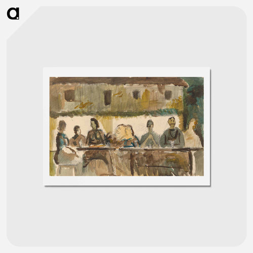 Feast in front of the house
 - シプリアン マジェルニク Postcard.