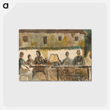 アートポストカード-Feast in front of the house
 - シプリアン マジェルニク Postcard.