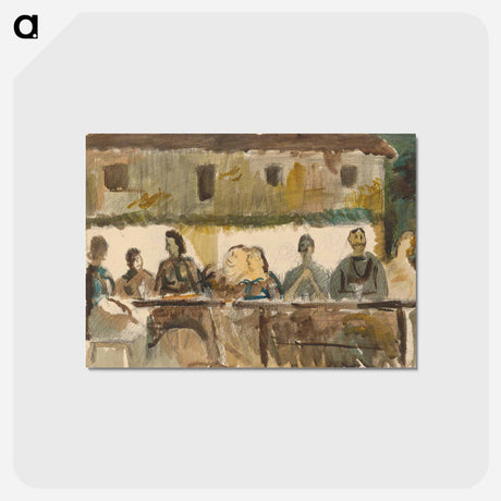 アートポストカード-Feast in front of the house
 - シプリアン マジェルニク Postcard.