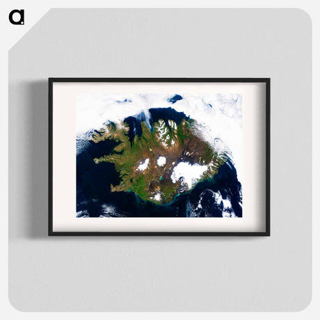アートポスター-Iceland from Space
 - 上空からの地球 Poster.