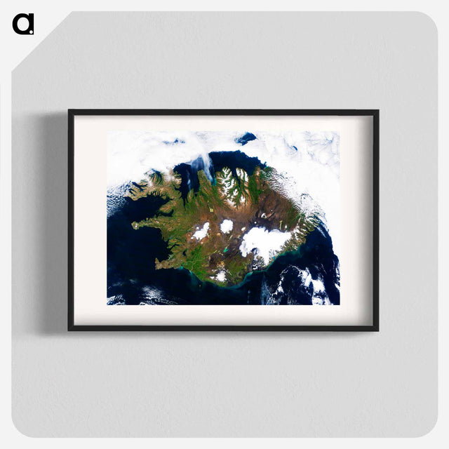 アートポスター-Iceland from Space
 - 上空からの地球 Poster.
