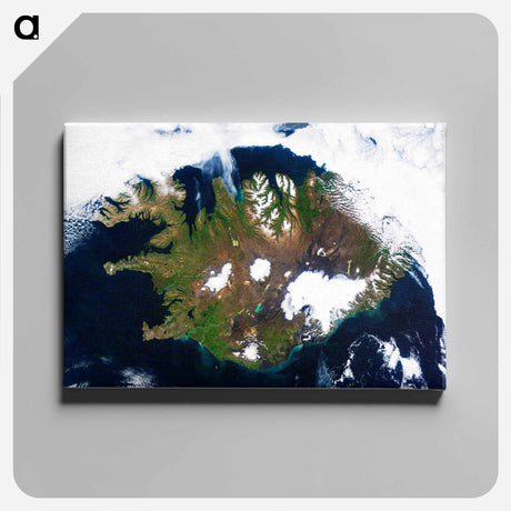 アートパネル-Iceland from Space
 - 上空からの地球 Canvas.