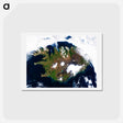アートポストカード-Iceland from Space
 - 上空からの地球 Postcard.