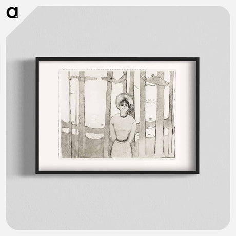 アートポスター-Summernight. The Voice - エドヴァルド ムンク Poster.