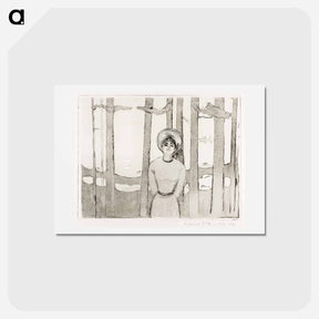 アートポストカード-Summernight. The Voice - エドヴァルド ムンク Postcard.