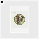 アートポストカード-Witch's Tree from The Flower Book - エドワード バーン ジョーンズ Postcard.