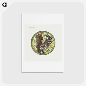 アートポストカード-Witch's Tree from The Flower Book - エドワード バーン ジョーンズ Postcard.