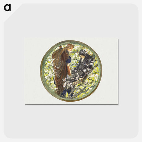 アートポストカード-Witch's Tree from The Flower Book - エドワード バーン ジョーンズ Postcard.