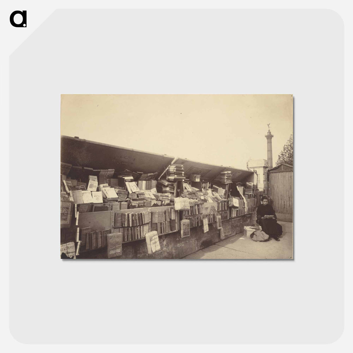 アートポストカード-Place de la Bastille [bouquiniste]
 - ウジェーヌ アジェ Postcard.