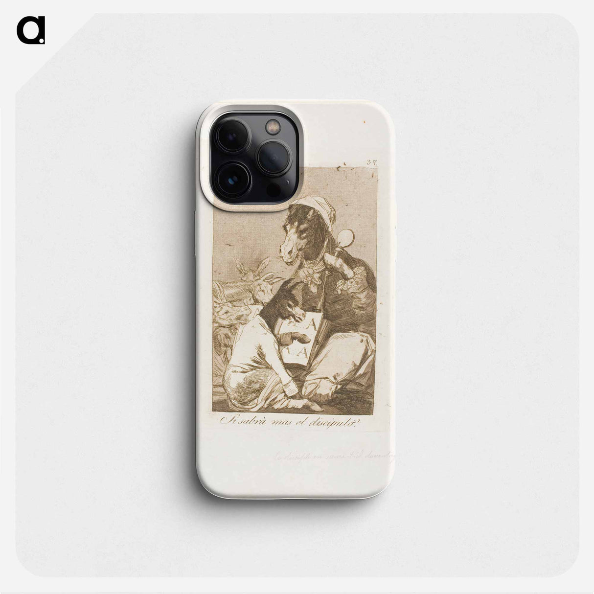 Might not the Pupil Know More? - Francisco de Goya Phone Case.