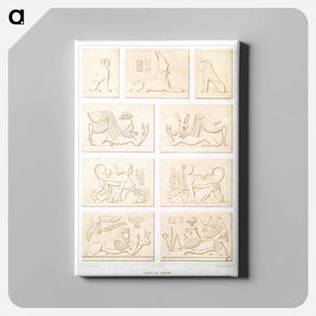 アートパネル-Types of Sphinxes
 - エジプト美術史 Canvas.