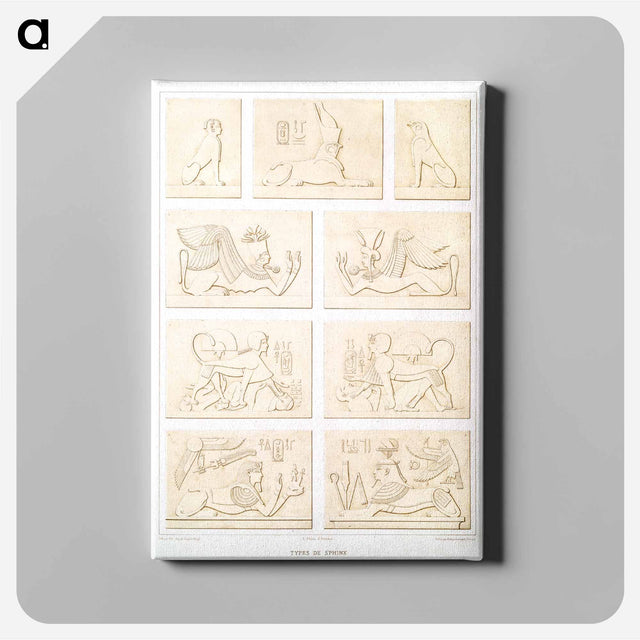アートパネル-Types of Sphinxes
 - エジプト美術史 Canvas.