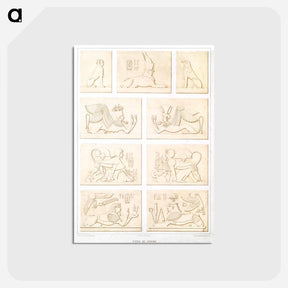 アートポストカード-Types of Sphinxes
 - エジプト美術史 Postcard.