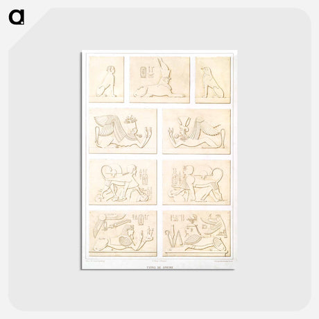 アートポストカード-Types of Sphinxes
 - エジプト美術史 Postcard.